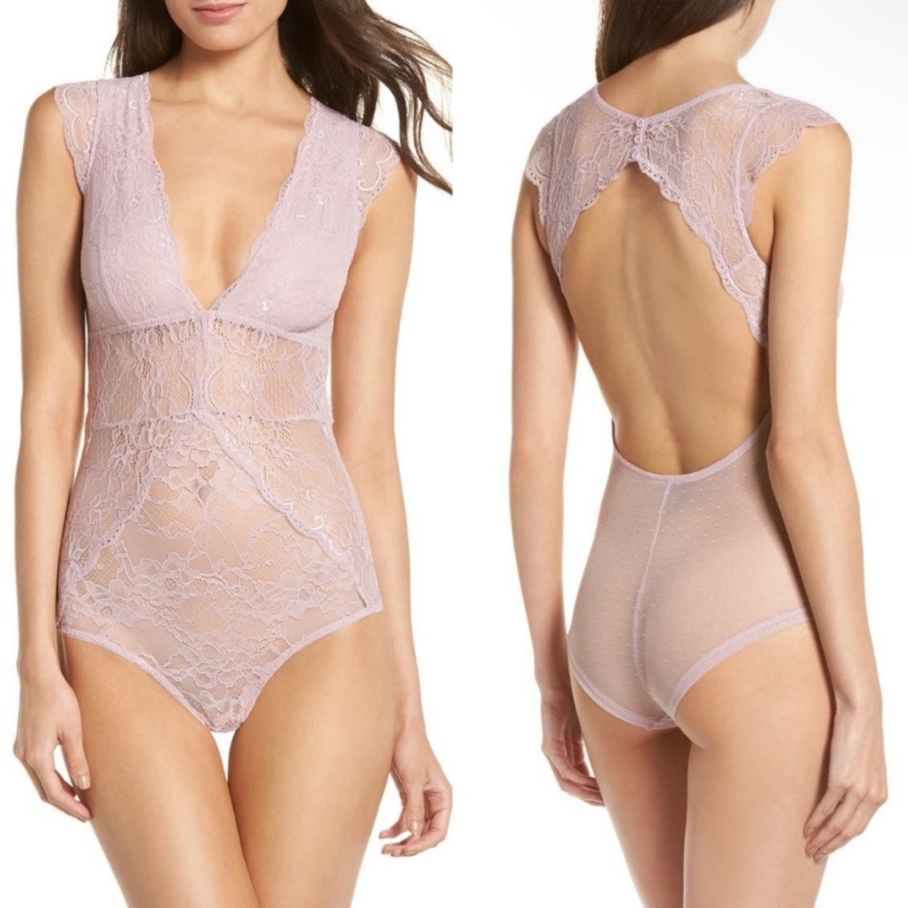 Sam Edelman lace mesh bodysuit